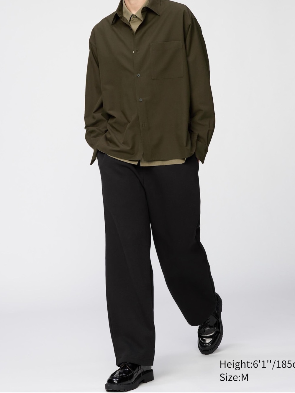 Uniqlo black Wide Sweatpants